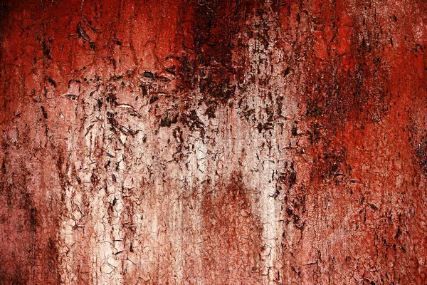 Alter rostiger Metallhintergrund mit rissiger Farbe — Stockfoto
