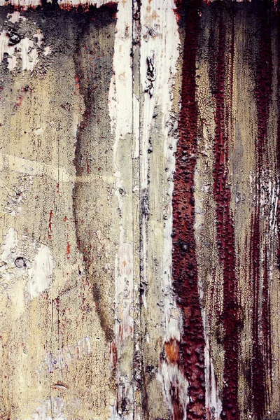Old rusty metal background with cracked paint — Stock Photo, Image