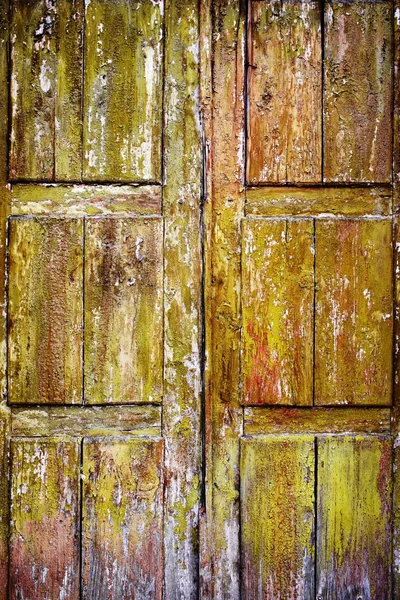 Staré dřevěné přirozená s popraskané barvy ve věku podle času — Stock fotografie