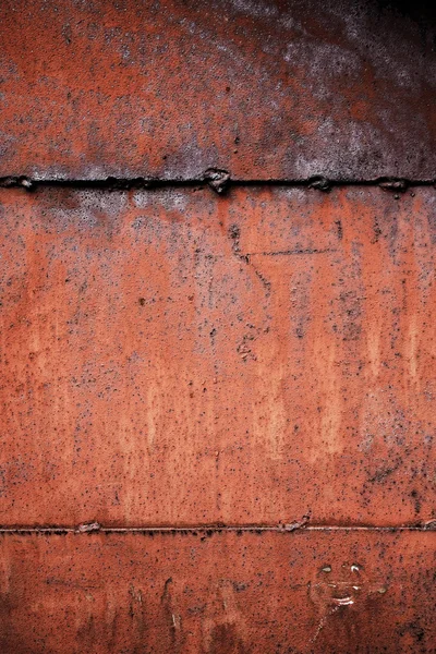 Old rusty metal with a worn and scratched paint — Stock Photo, Image