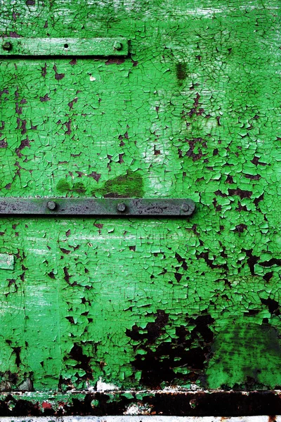 Vieux métal rouillé avec une peinture usée et rayée — Photo