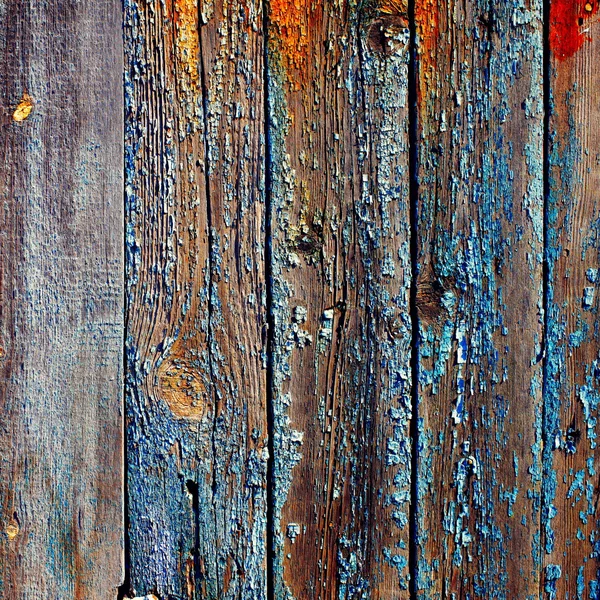 Old rusty metal with a worn and scratched paint — Stock Photo, Image