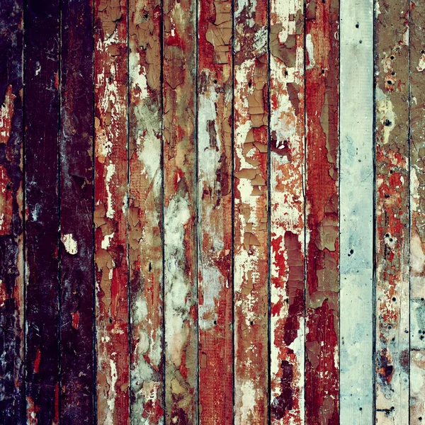 Old wooden background with worn and cracked paint — Stock Photo, Image