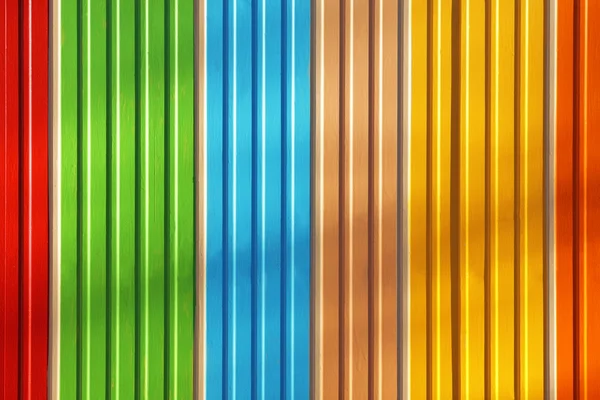 Holzhintergrund mit mehrfarbigen Farben — Stockfoto