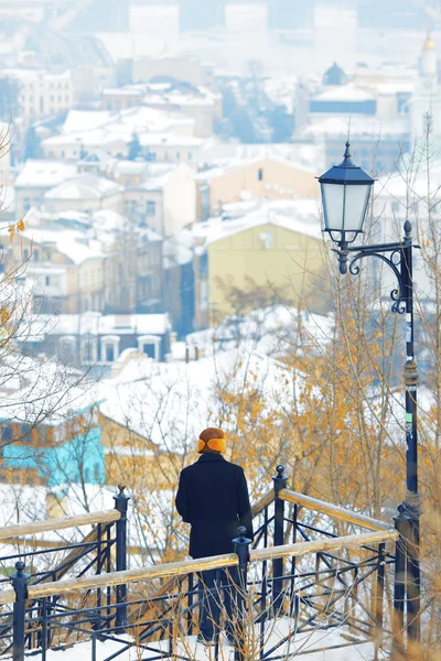 City adlı bir yükseklikten bakmak için — Stok fotoğraf