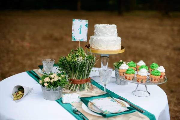 Bröllop tabellen arrangemanget — Stockfoto
