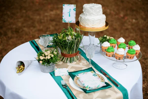 Arreglo de mesa boda —  Fotos de Stock