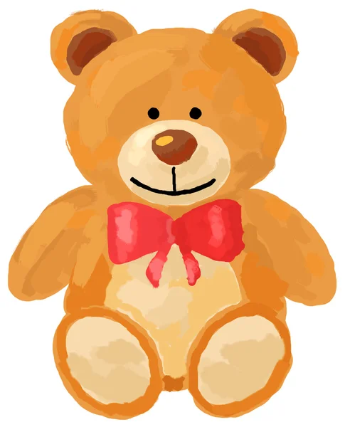 Ilustrace medvídek hračka pro lásku pozadí Stock Fotografie