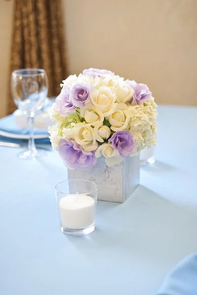結婚式のテーブルセッティング ディナー — ストック写真