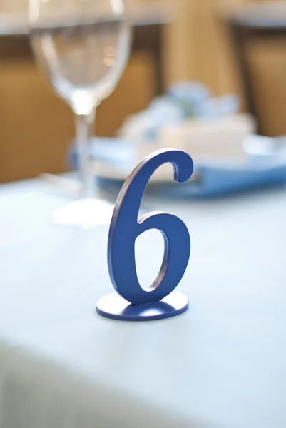 Wedding or event, number on table — Stock Photo, Image