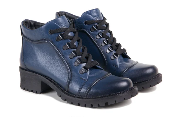 All-weather blauwe schoenen geïsoleerd op witte achtergrond — Stockfoto