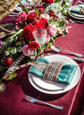 düğün masa kurulum