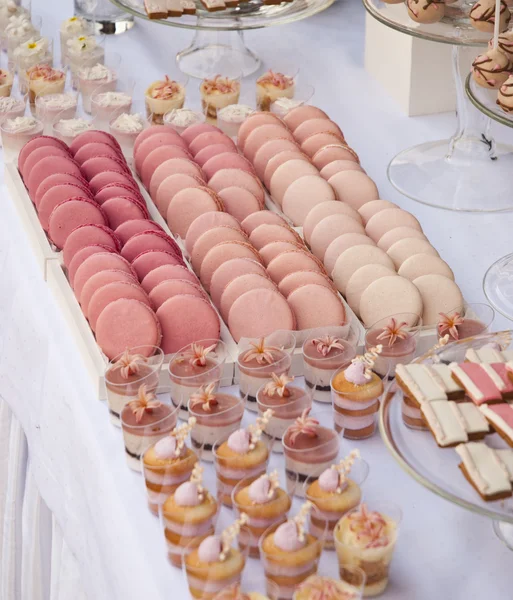 Dessert table for a wedding party