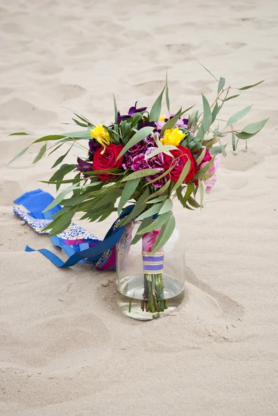 Güzel düğün buket çöl kum