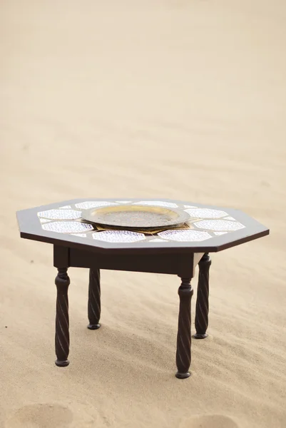 Táblázat a sivatagi Szahara Marokkó Afrika sárga homok — Stock Fotó