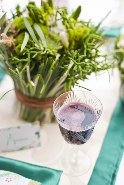 Arreglo de mesa boda — Foto de Stock