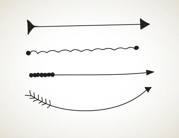 Elementos do doodle vetorial - Desenho desenhado à mão — Vetor de Stock