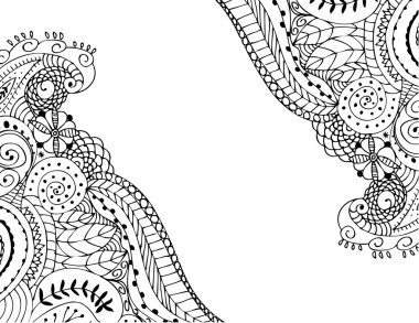 Elle çizilmiş dekoratif sanat