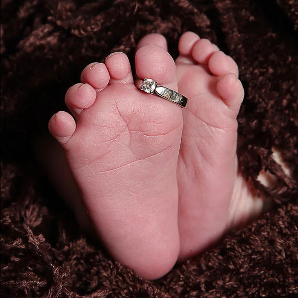 Newborn Baby feet — Stock Photo, Image