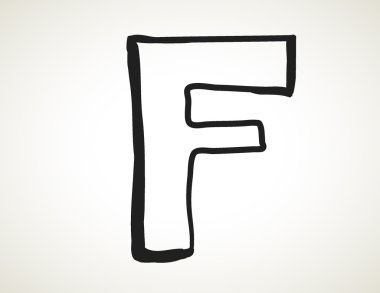Elle çizilmiş alfabesi, F harfi
