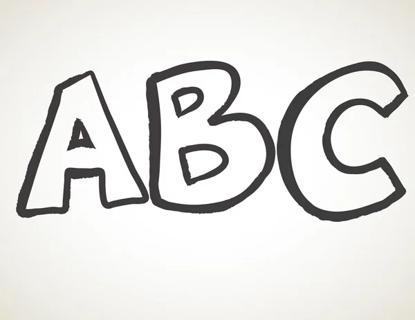 Abc をアルファベットします。 — ストックベクタ
