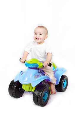 sevimli küçük çocuk küçük araba