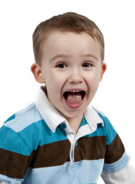 Şirin küçük çocuk.