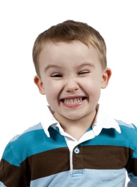 Şirin küçük çocuk.