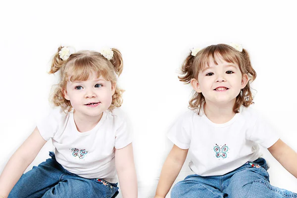 Adorable little sisters — Stock Photo, Image