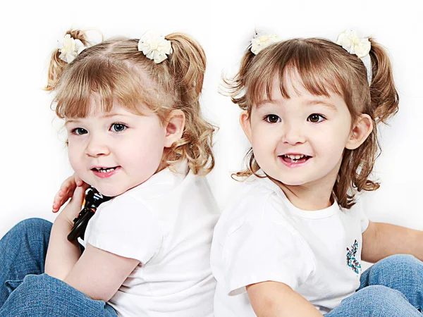 Adorable little sisters — Stock Photo, Image