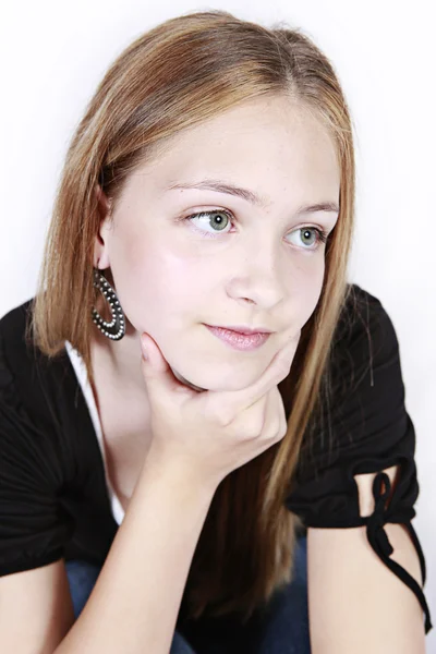 Young Girl in studio posing — Stock Photo, Image