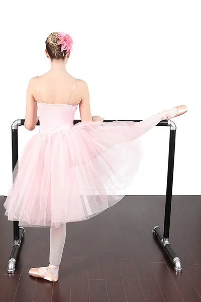 Ballerina dancing in studio — Stock Photo, Image