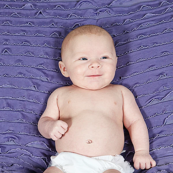 Adorable little newborn baby girl — Stock Photo, Image