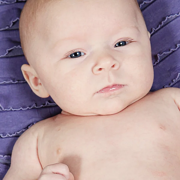 Adorable little newborn baby girl — Stock Photo, Image