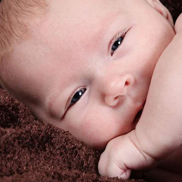 Little newborn baby girl — Stock Photo, Image