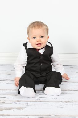 Sevimli küçük erkek bebek