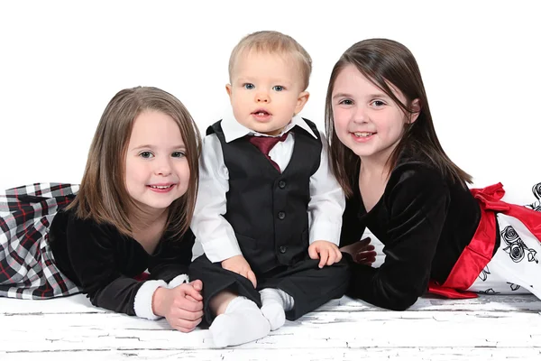 Little brother and sisters — Stock Photo, Image