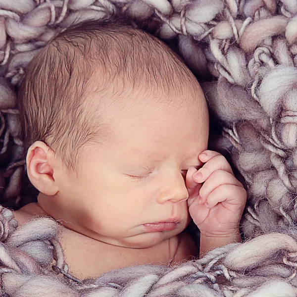 Cute newborn baby sleeping — Stock Photo, Image