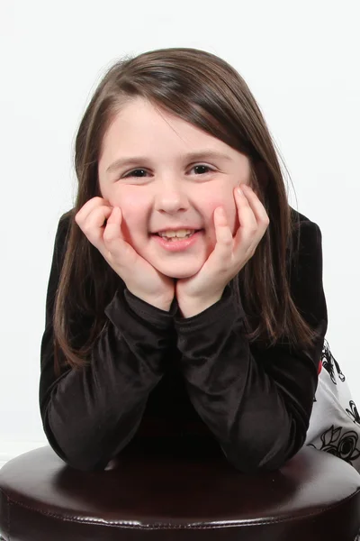 Little girl smiling — Stock Photo, Image