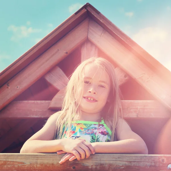 Little girl  smiling — Stock Photo, Image