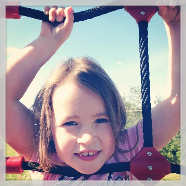 Little girl playing — Stock Photo, Image