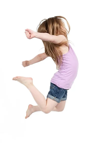 Little Girl jumping — Stock Photo, Image