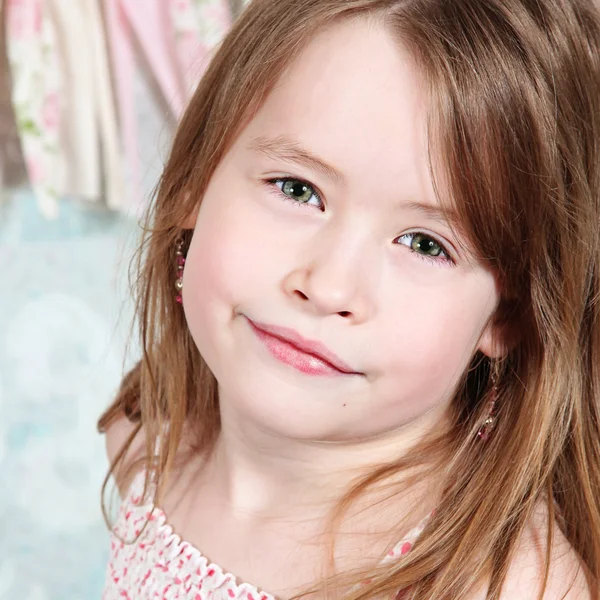 Little girl smiling — Stock Photo, Image