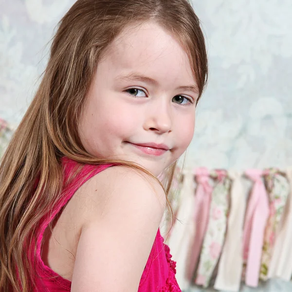 Little girl smiling — Stock Photo, Image