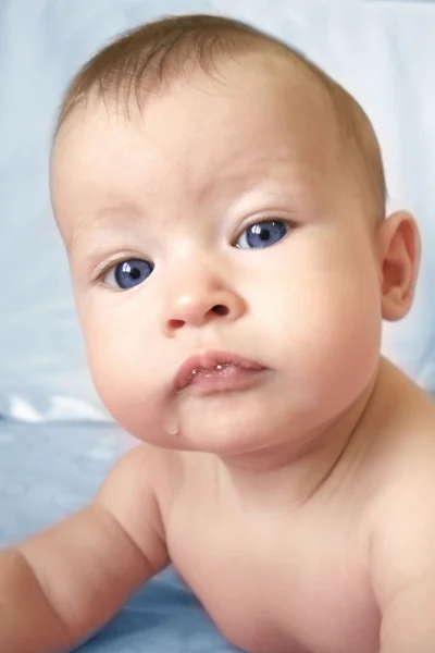 Baby boy närbild — Stockfoto