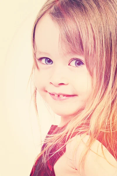 Little girl smiling — Stock Photo, Image