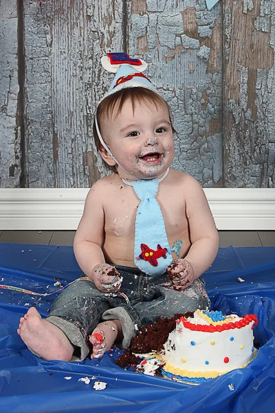 Little Boy with birthday cake