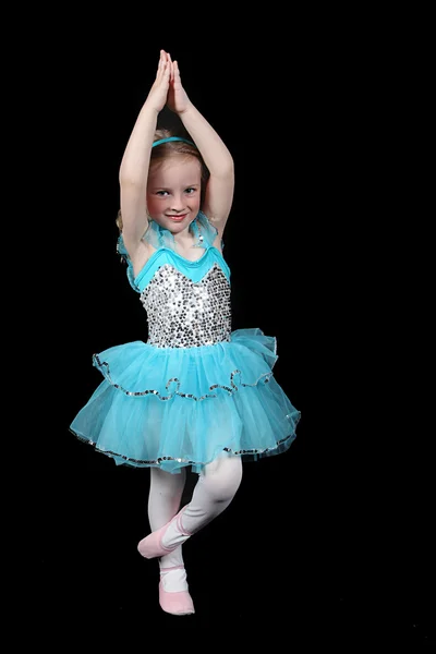 Little Girl practicing ballet — Stock Photo, Image