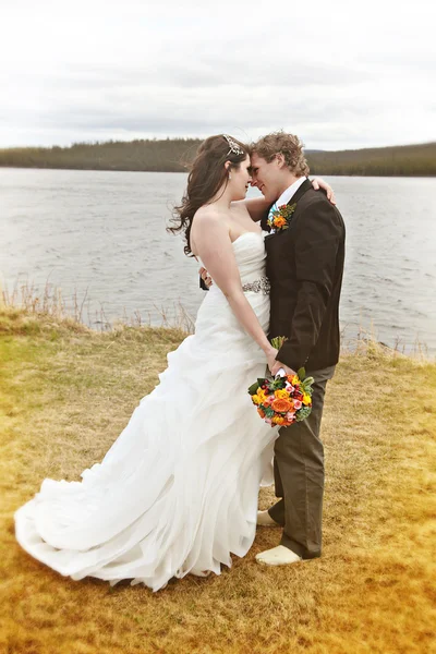 결혼 날에 결혼식 한 쌍 — 스톡 사진