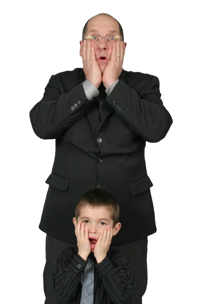 Big Business Man y Little Business Man —  Fotos de Stock